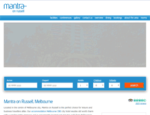 Tablet Screenshot of mantraonrussell.com.au